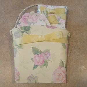 🌷Vintage Rose Pail O' Pads | Note Pad With Pencils